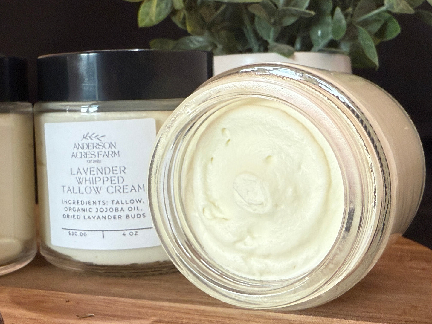 Lavender Infused Whipped Tallow Cream 4oz